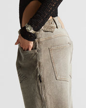 Printed Washed Jean Hustler - Unisex