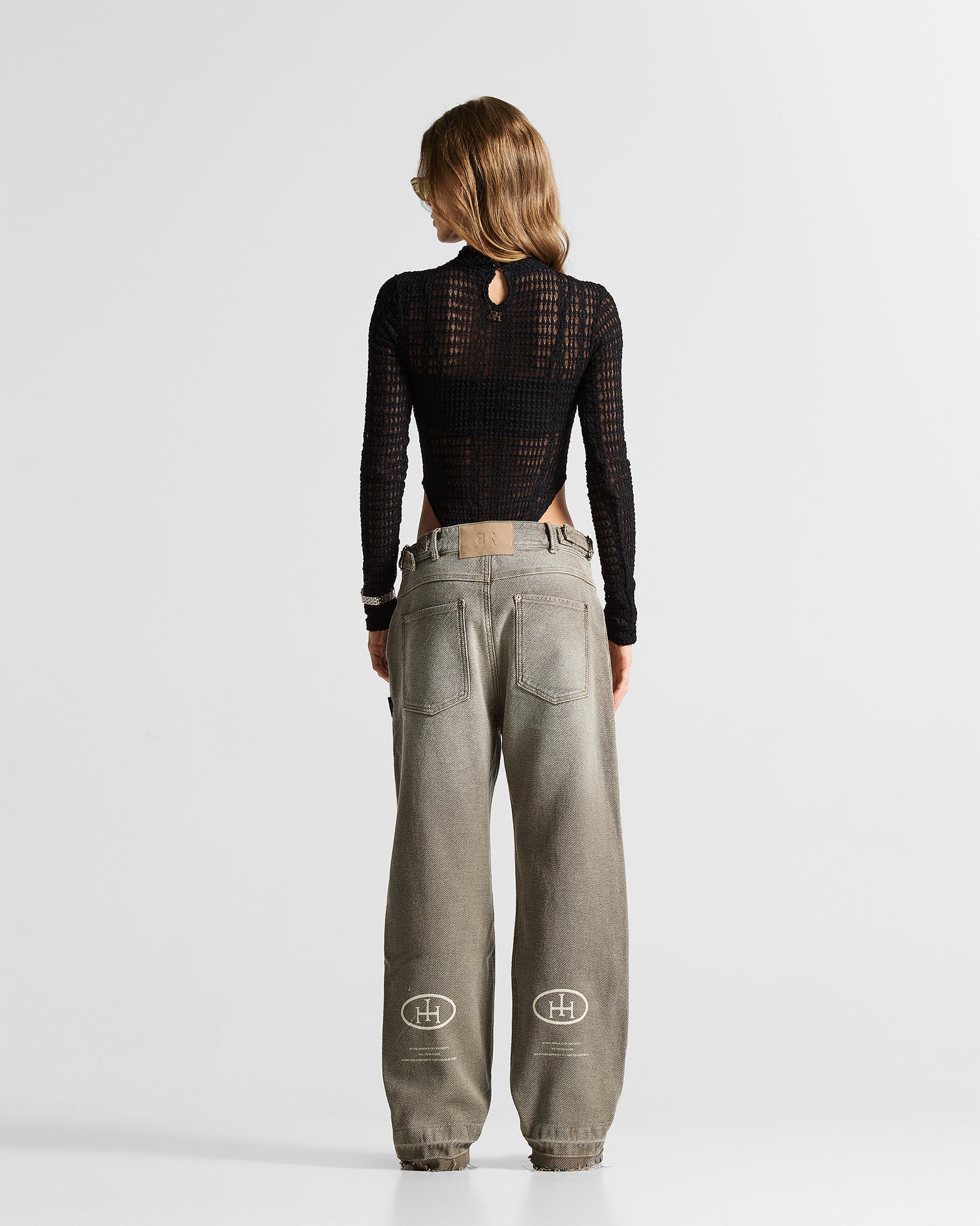 Printed Washed Jean Hustler - Unisex