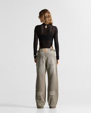 Printed Washed Jean Hustler - Unisex