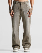 Printed Washed Jean Hustler