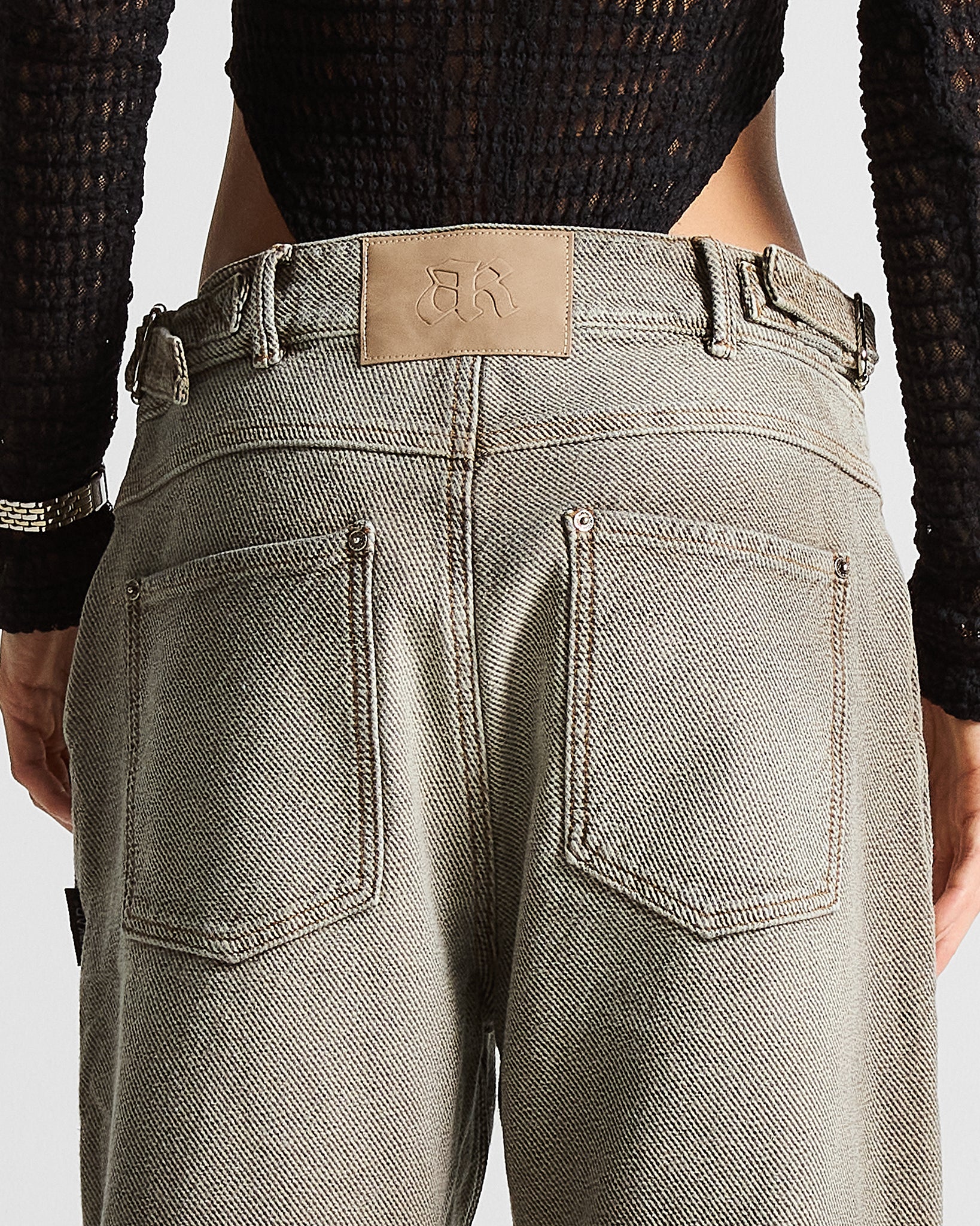 Printed Washed Jean Hustler - Unisex