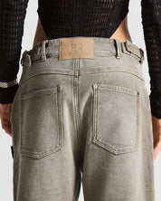 Printed Washed Jean Hustler - Unisex