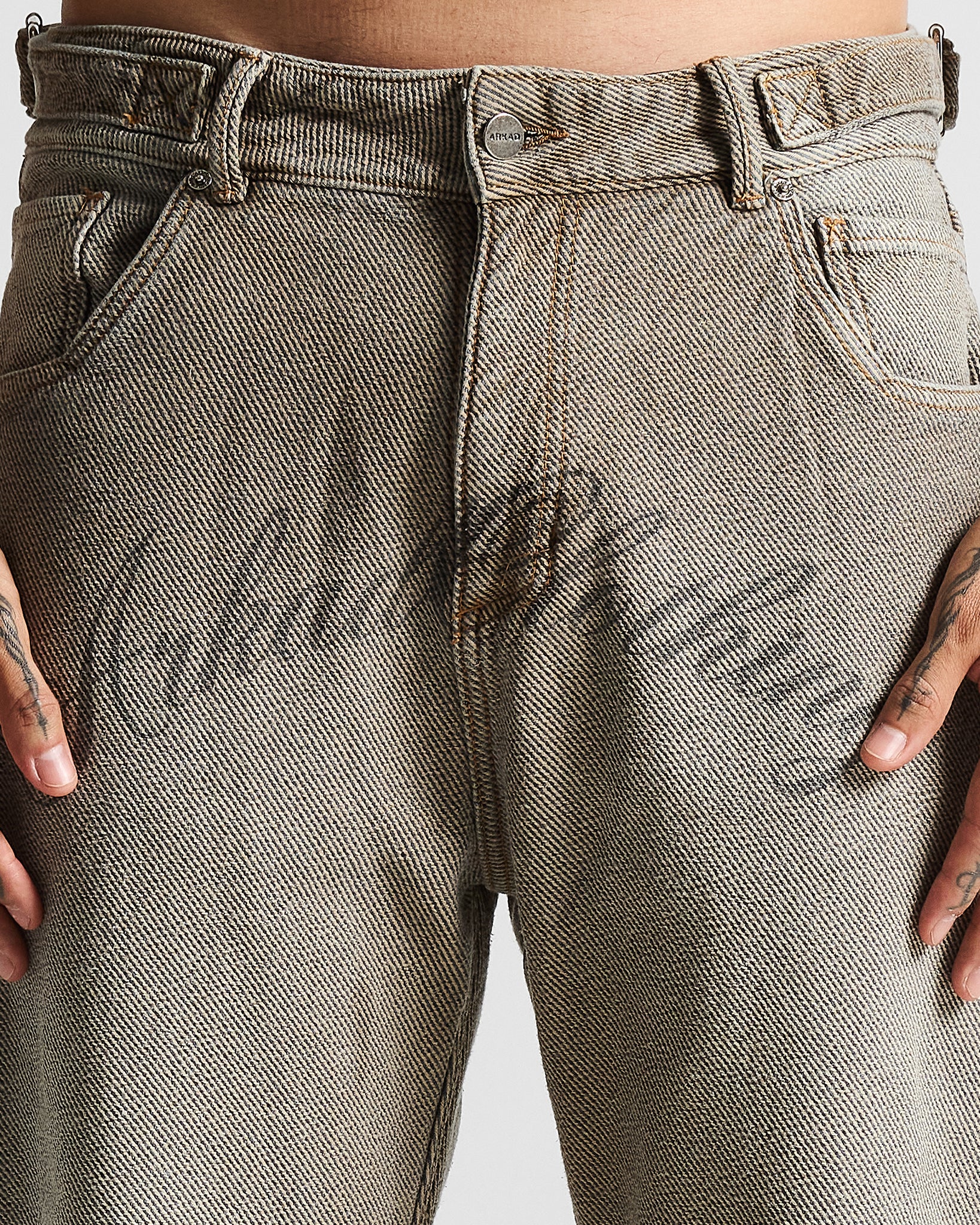 Printed Washed Jean Hustler