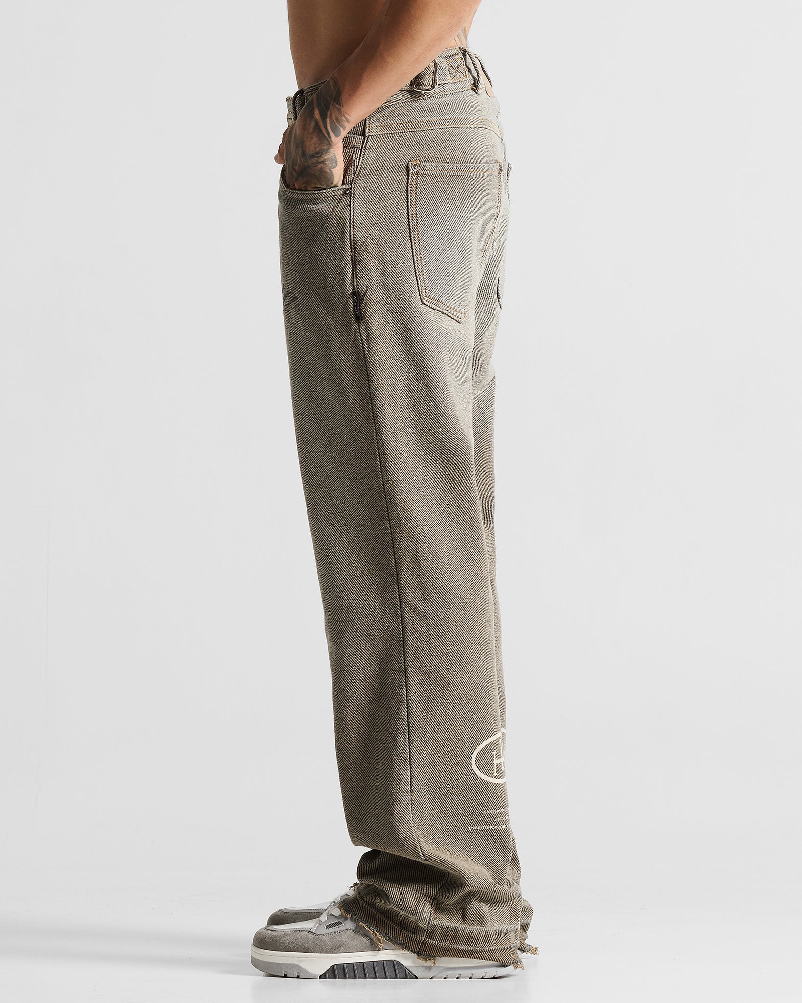 Printed Washed Jean Hustler