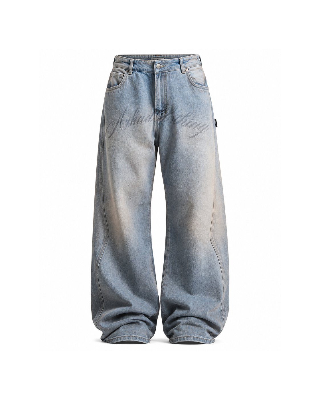 Printed Jean Hustler Azul Claro