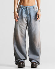 Printed Jean Hustler Azul Claro - Unisex