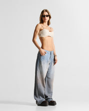 Printed Jean Hustler Azul Claro - Unisex