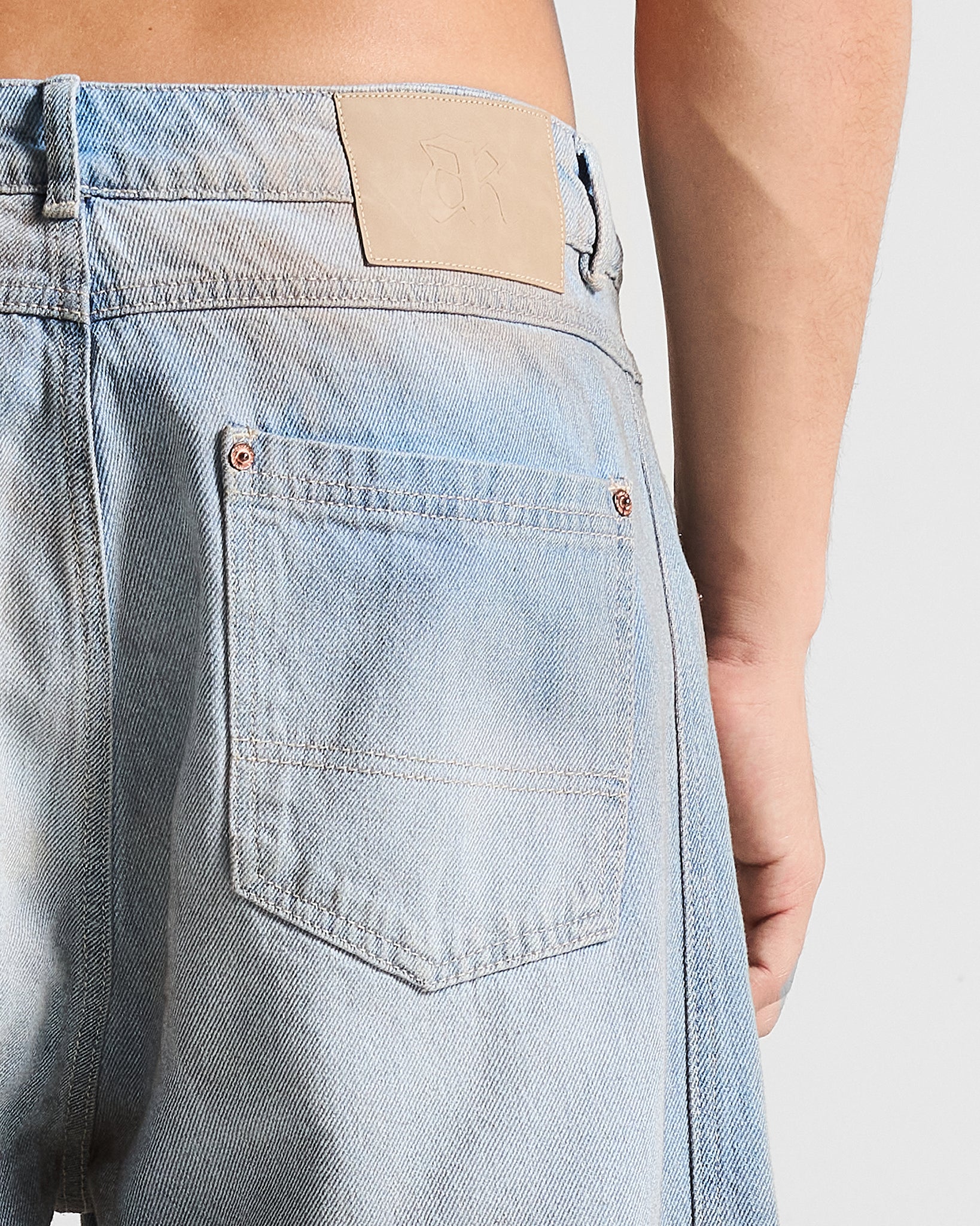 Printed Jean Hustler Azul Claro