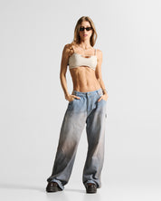 Printed Jean Hustler Azul Claro - Unisex
