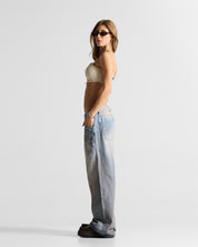 Printed Jean Hustler Azul Claro - Unisex