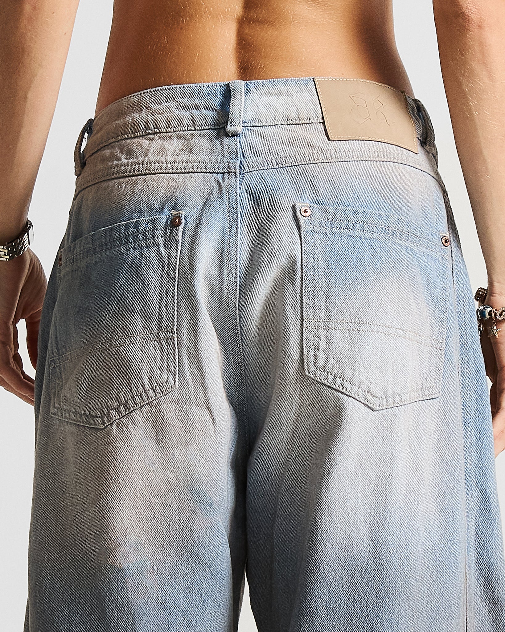 Printed Jean Hustler Azul Claro - Unisex