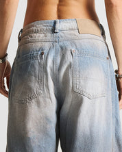 Printed Jean Hustler Azul Claro - Unisex
