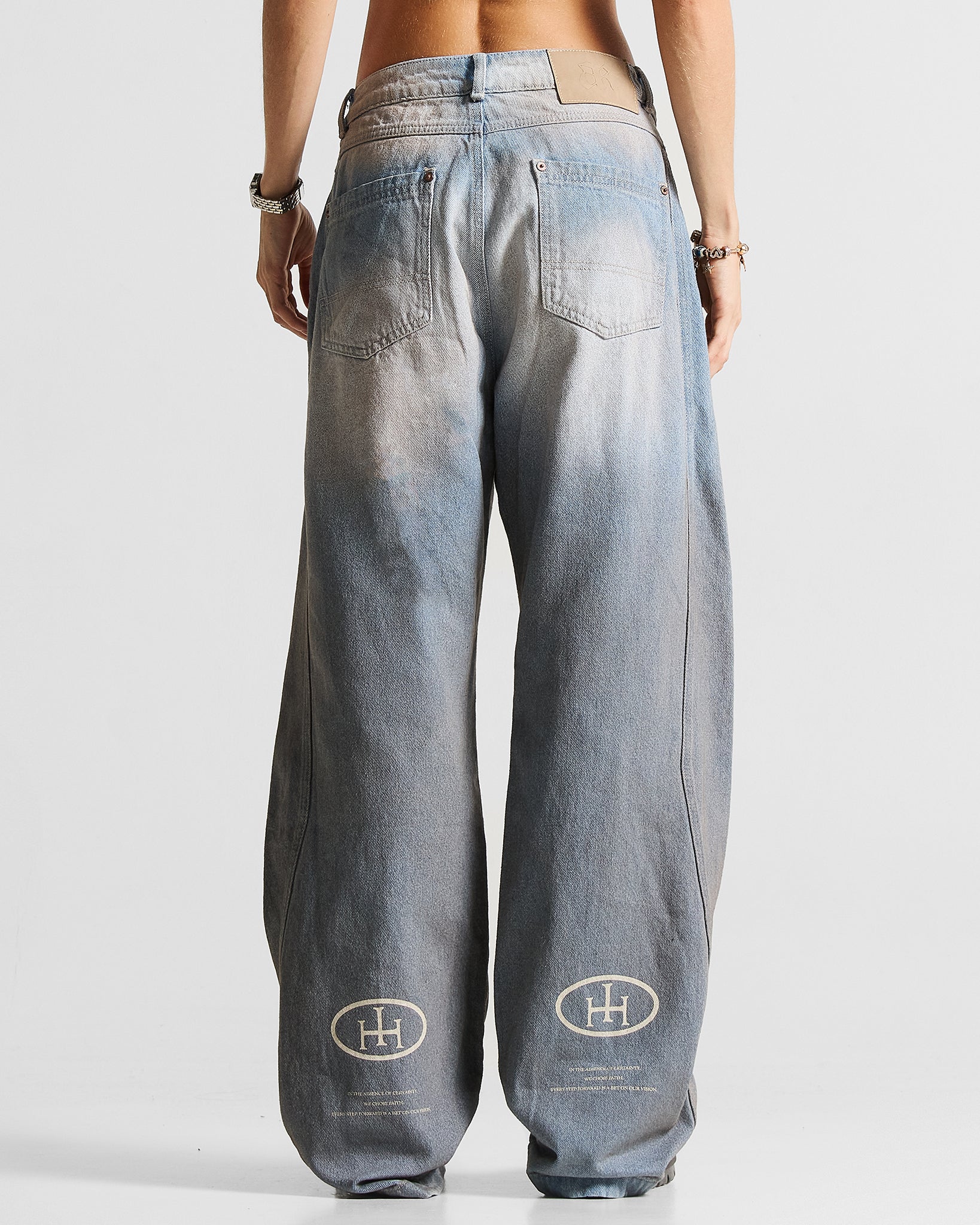 Printed Jean Hustler Azul Claro - Unisex
