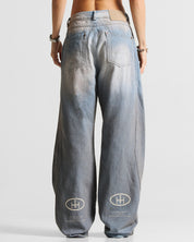 Printed Jean Hustler Azul Claro - Unisex