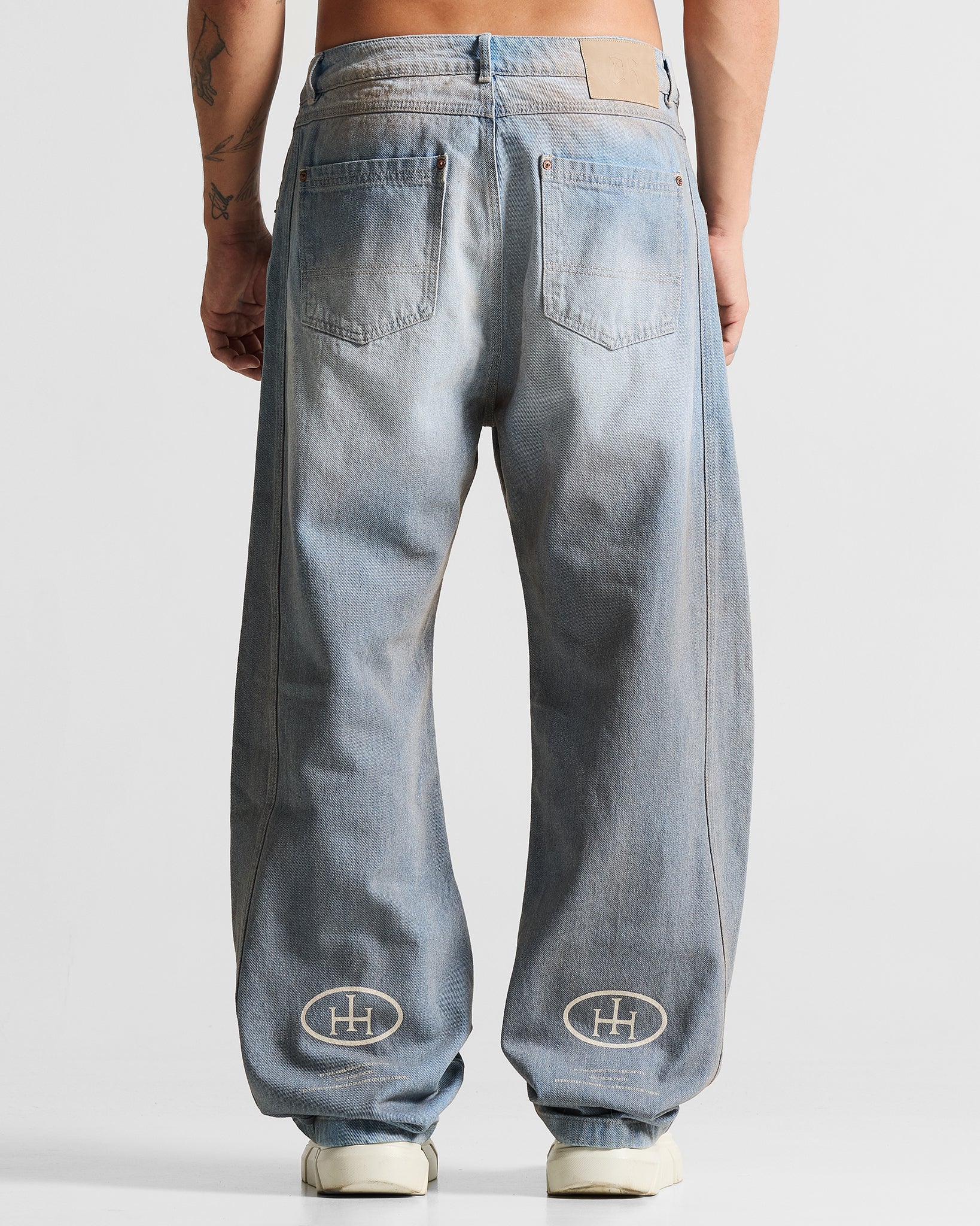 Printed Jean Hustler Azul Claro