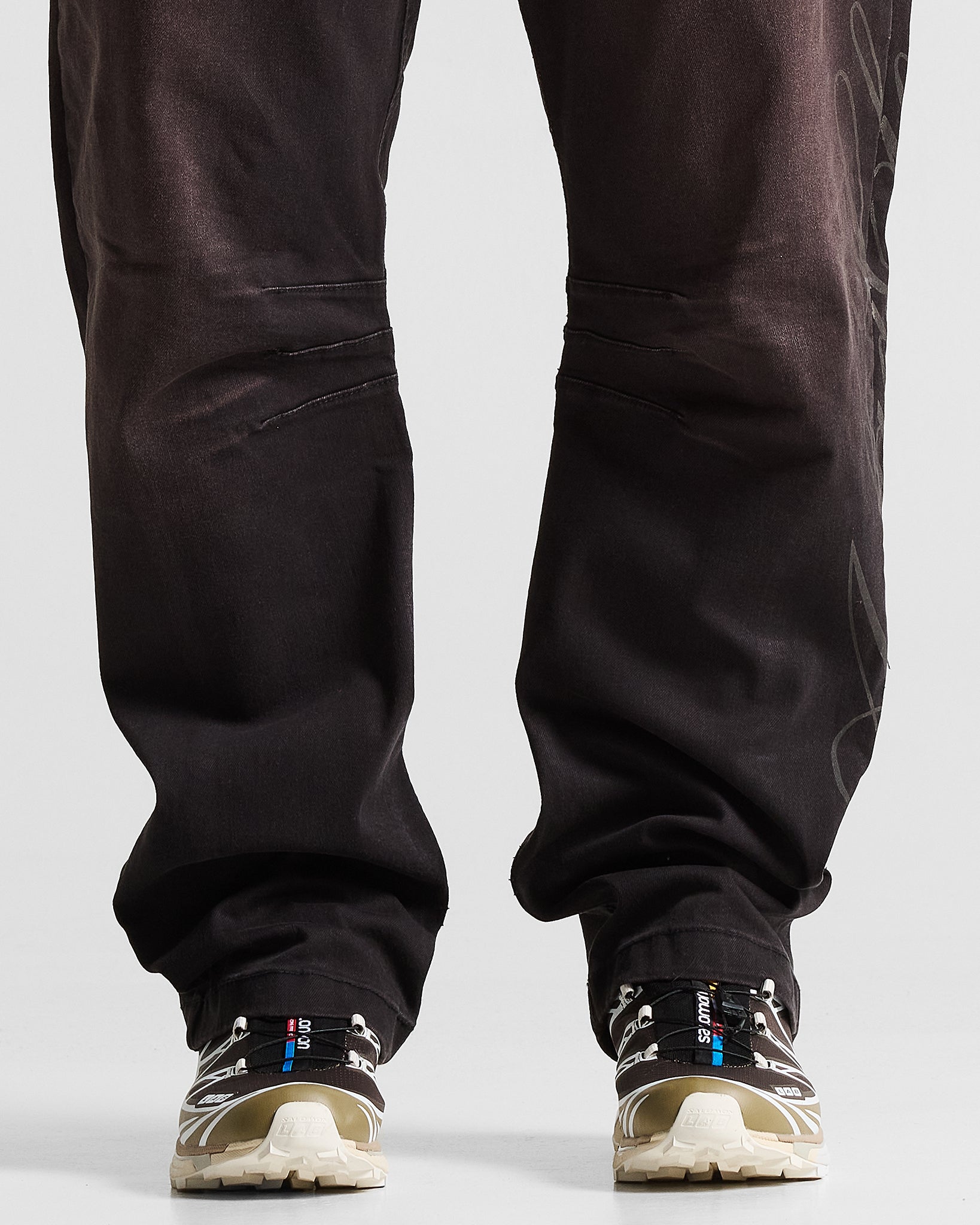 Washed Jean Negro Cafe