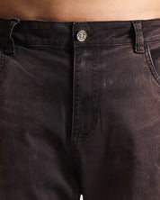 Washed Jean Negro Cafe