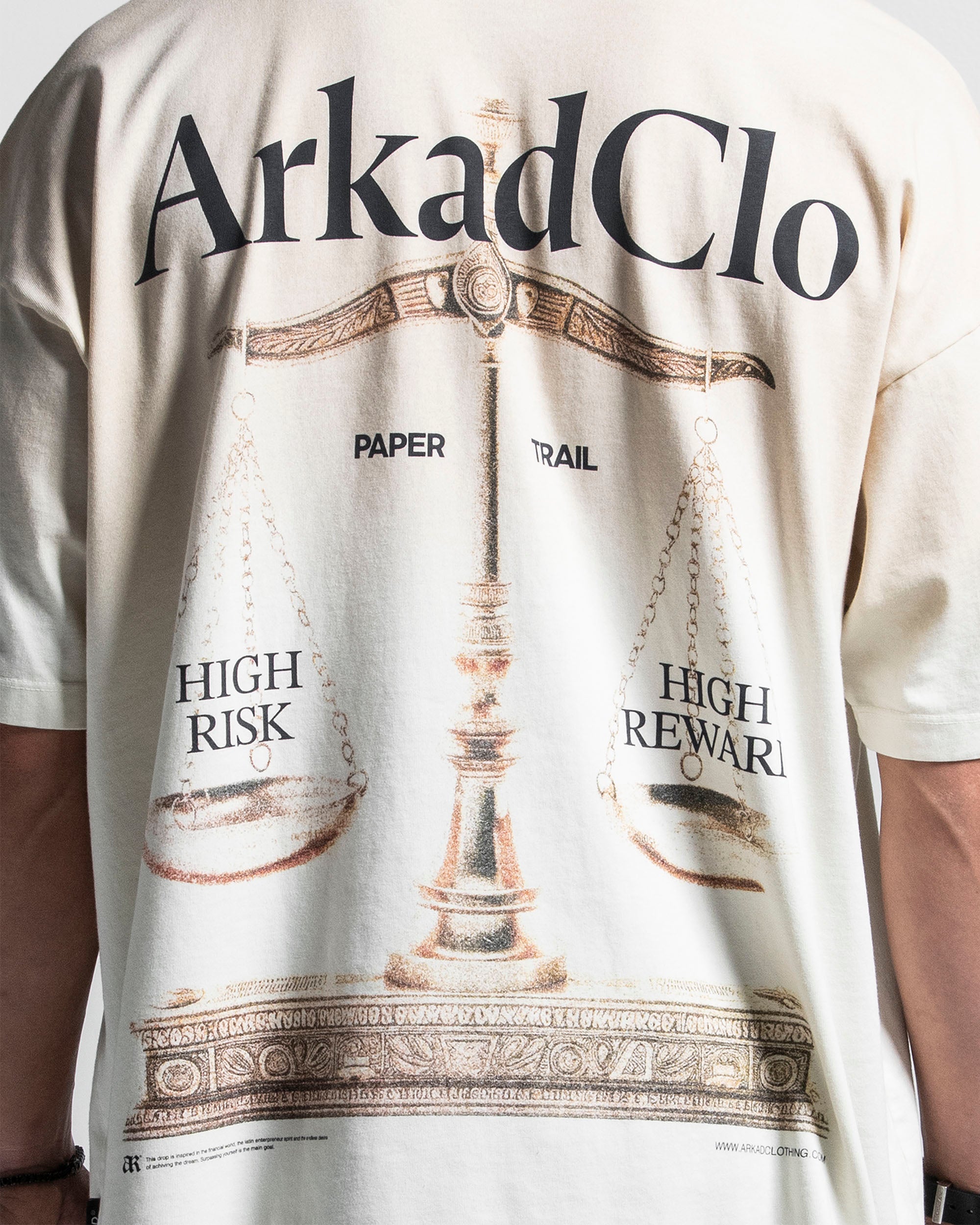 Washed Tshirt Oversize Beige Arkad Clo