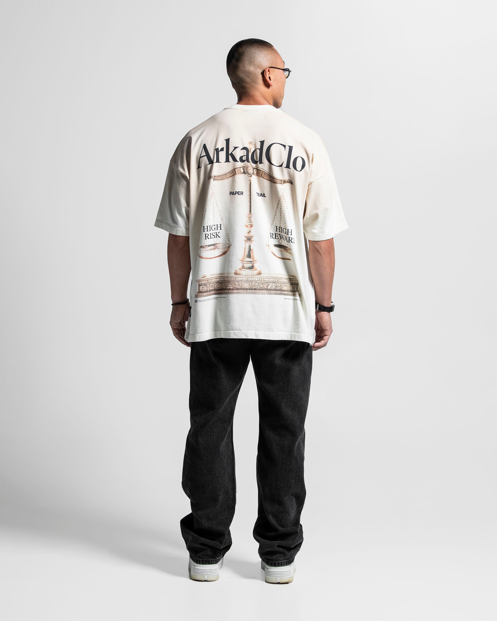Washed Tshirt Oversize Beige Arkad Clo