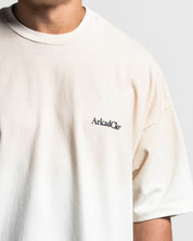 Washed Tshirt Oversize Beige Arkad Clo