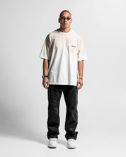 Washed Tshirt Oversize Beige Arkad Clo