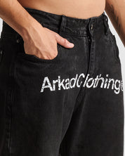 Printed Jean Negro Arkad Clothing Angeles