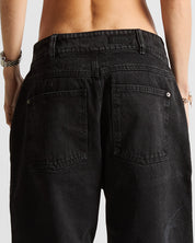 Printed Jean Negro Arkad Clothing Angeles - Unisex