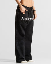 Printed Jean Negro Arkad Clothing Angeles - Unisex