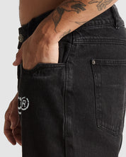 Printed Jean Negro Arkad Clothing Angeles