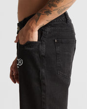 Printed Jean Negro Arkad Clothing Angeles