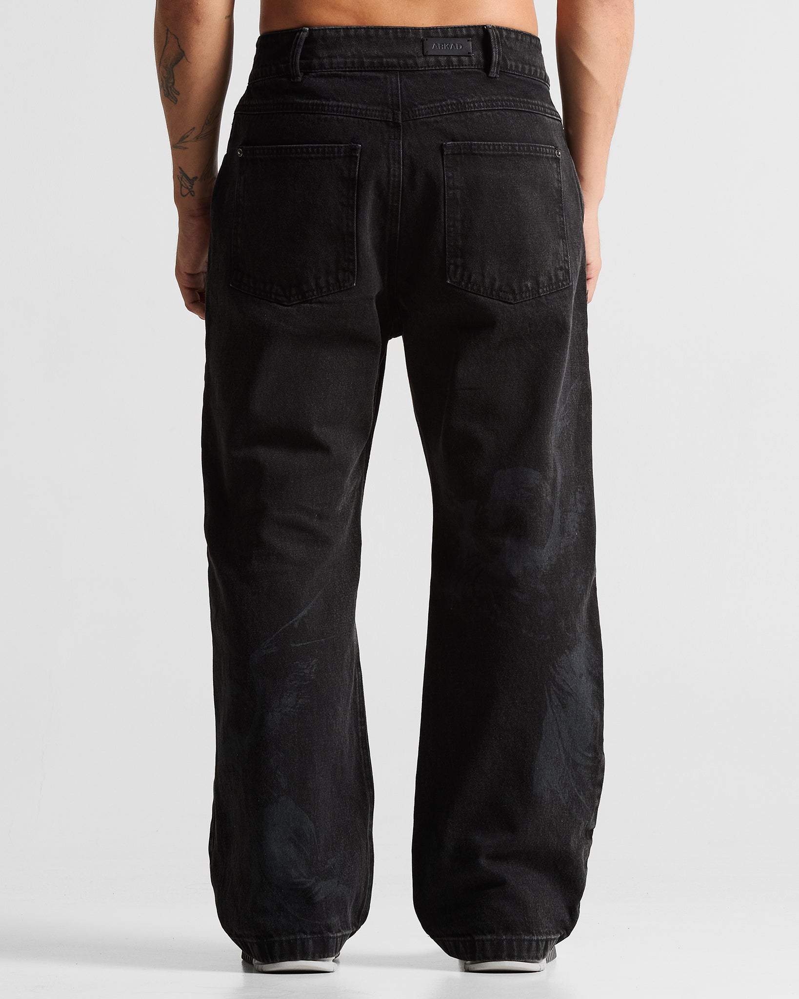 Printed Jean Negro Arkad Clothing Angeles