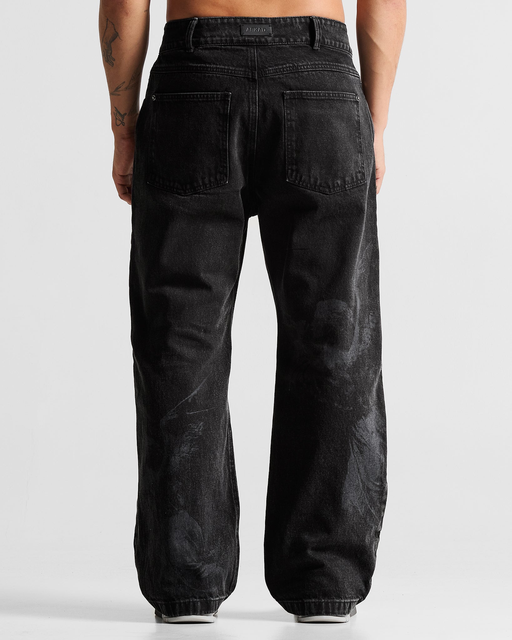 Printed Jean Negro Arkad Clothing Angeles