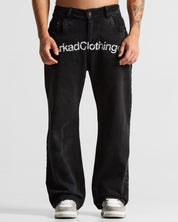 Printed Jean Negro Arkad Clothing Angeles