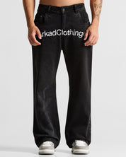 Printed Jean Negro Arkad Clothing Angeles