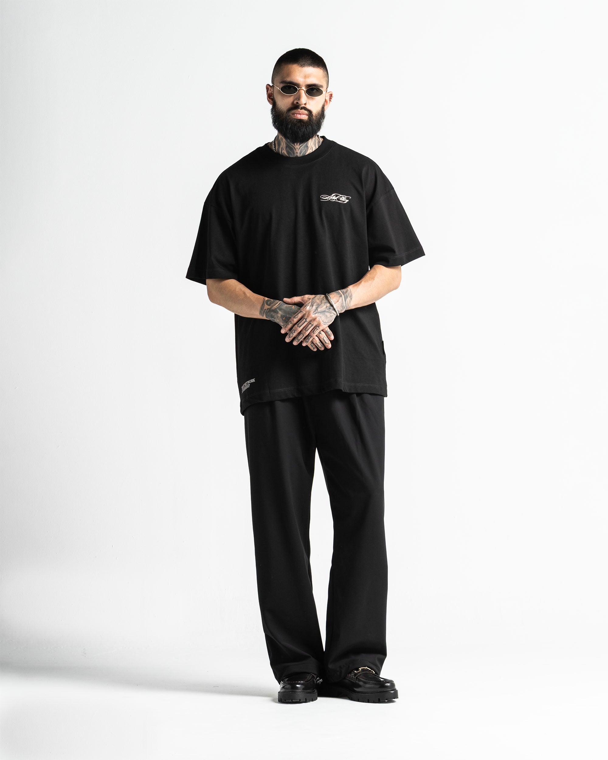 Tshirt Oversize Negra Arkad Clo