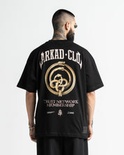 Tshirt Oversize Negra Arkad Clo