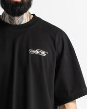 Tshirt Oversize Negra Arkad Clo
