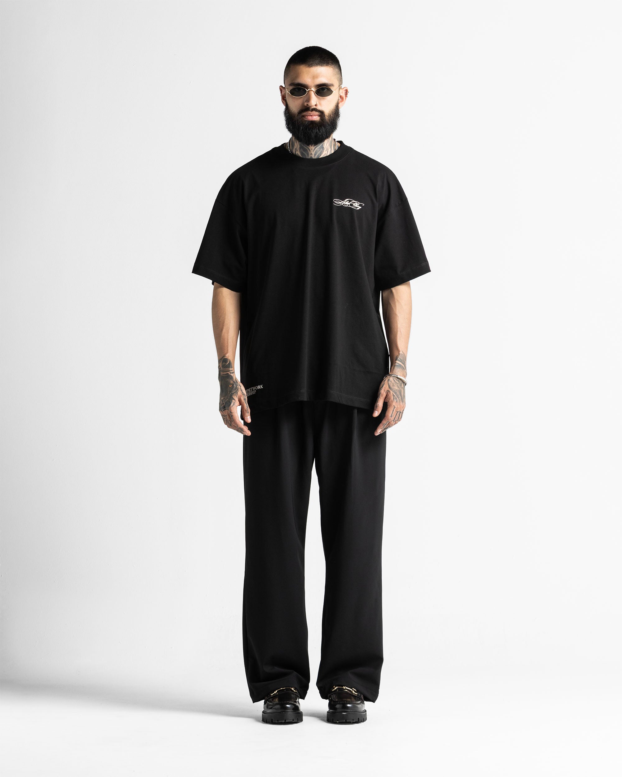 Tshirt Oversize Negra Arkad Clo