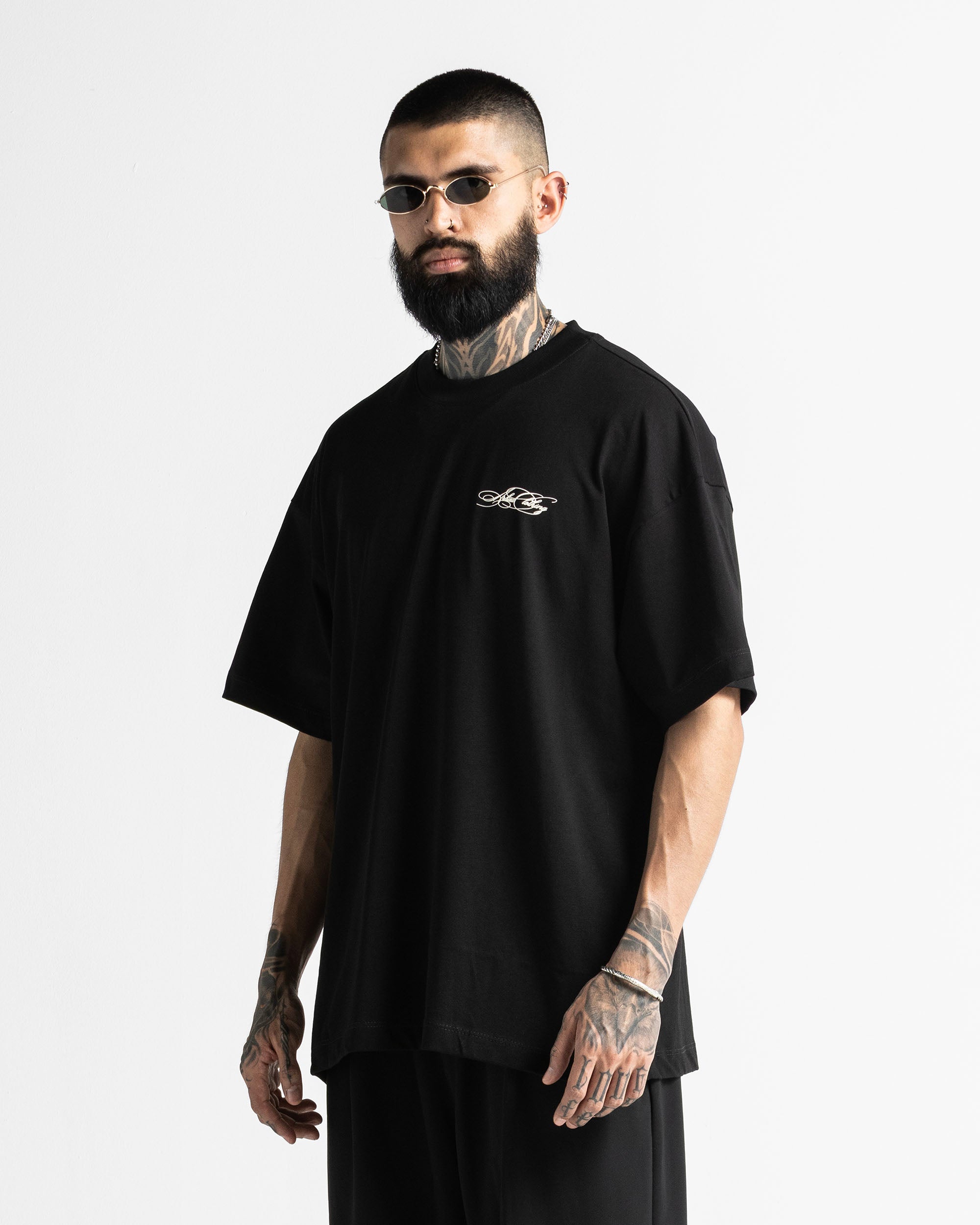 Tshirt Oversize Negra Arkad Clo