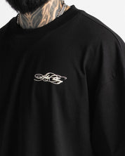Tshirt Oversize Negra Arkad Clo