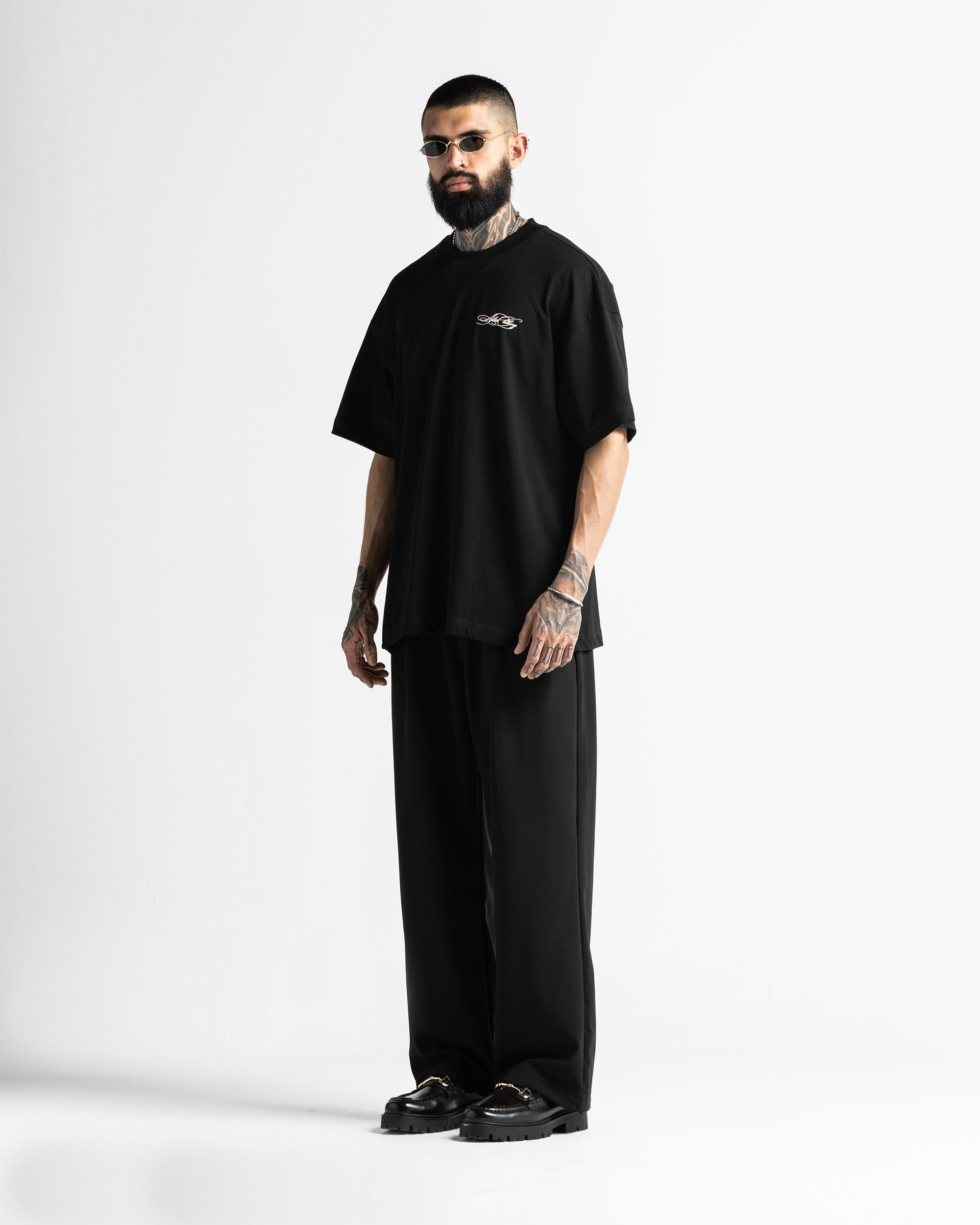 Tshirt Oversize Negra Arkad Clo