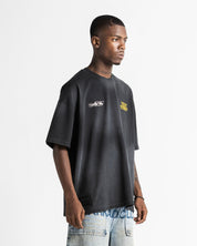 Washed Tshirt Negra Trust The Circle
