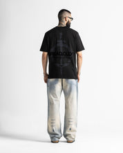Tshirt Regular Fit Negra Arkad Clo Velvet