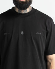 Tshirt Regular Fit Negra Arkad Clo Velvet