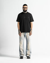 Tshirt Regular Fit Negra Arkad Clo Velvet