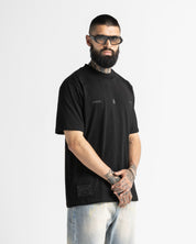 Tshirt Regular Fit Negra Arkad Clo Velvet