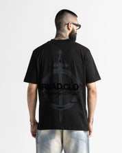 Tshirt Regular Fit Negra Arkad Clo Velvet