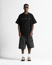 Tshirt Oversize Negra Arkad Clo