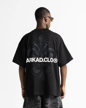 Tshirt Oversize Negra Arkad Clo