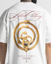 Tshirt Oversize Blanca Golden Snake